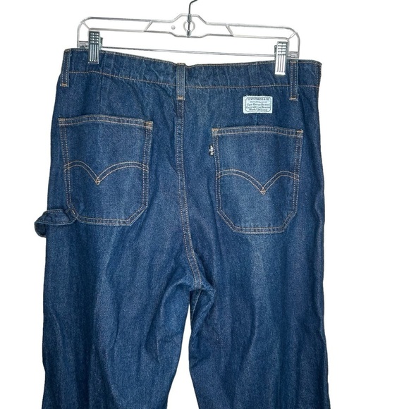 Vtg Levi’s Women’s Black Tab Carpenter Jeans High Rise Loose Fit Size 12 Blue - Picture 4 of 5